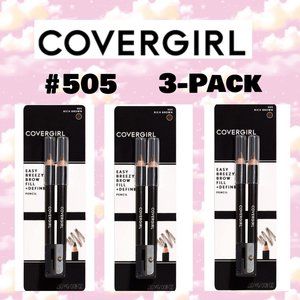 Covergirl Easy Breezy Brow Fill + Define Pencil Crayons #505 Rich Brown 3-Pack